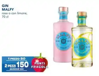 Esselunga Malfy Gin Rosa o Con Limone, 70 cl offerta