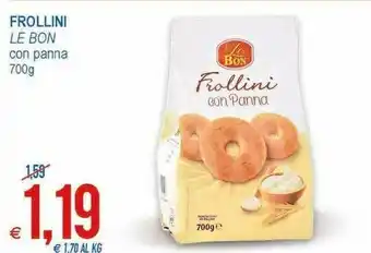 MD Discount Le Bon Le Bon - Frollini Alla Panna 700 G(ml) offerta