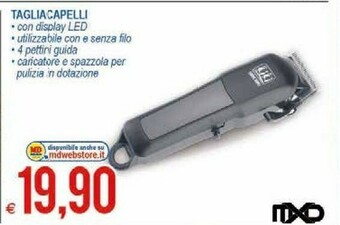 MD Discount Mxd Tagliacapelli Con Display Led offerta