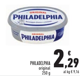 Conad Margherita Philadelphia Original 250 g offerta