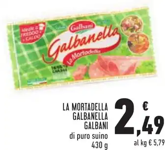 Galbani La Mortadella Galbanella di Puro Suino 430 g