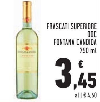 Conad Margherita Frascati Superiore DOC Fontana Candida 750 ml offerta