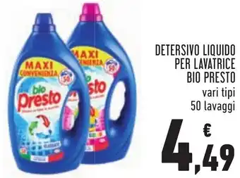 Conad Margherita Bio Presto Detersivo Liquido Per Lavatrice 50 Lavaggi offerta