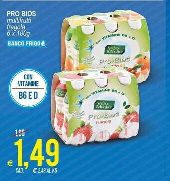 MD Discount Vivo Meglio Pro Bios Multifrutti 600 G(ml) offerta