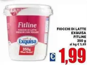 Vivo Supermercati Exquisa Fitline Fiocchi di Latte 350 g offerta
