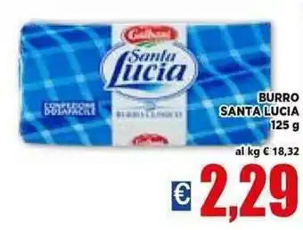 Vivo Supermercati Galbani Santa Lucia Burro 125 g offerta