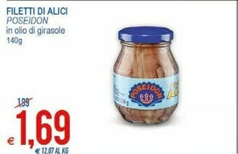 MD Discount Poseidon Filetti Di Alici In Olio Di Semi Di Girasole offerta