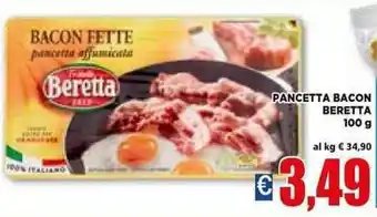 Vivo Supermercati Beretta Pancetta Bacon 100 g offerta
