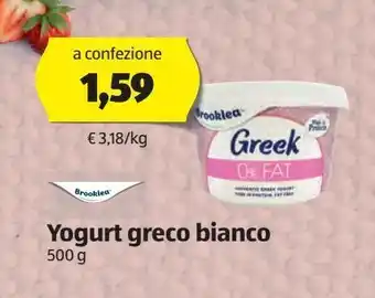 ALDI Yogurt greco bianco 500g offerta