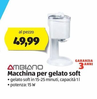 ALDI Macchina per gelato soft offerta