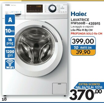 Orizzonte Haier Lavatrice offerta
