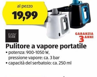 ALDI Pulitore a vapore portatile offerta