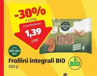 ALDI Frollini integrali bio 330g offerta