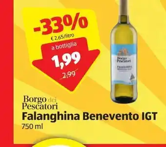 ALDI Falanchina benevento igt 750 ml offerta