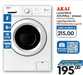 Orizzonte Akai Lavatrice offerta
