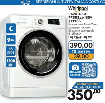 Orizzonte Whirlpool Lavatrice offerta