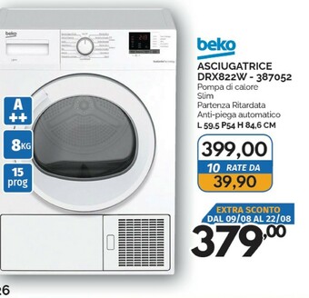 Orizzonte Beko Asciugatrice offerta