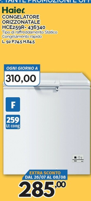 Orizzonte Haier Congelatori a pozzetto offerta