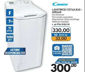 Orizzonte Candy Lavatrice offerta