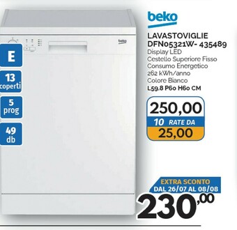 Orizzonte Beko Lavastoviglie offerta