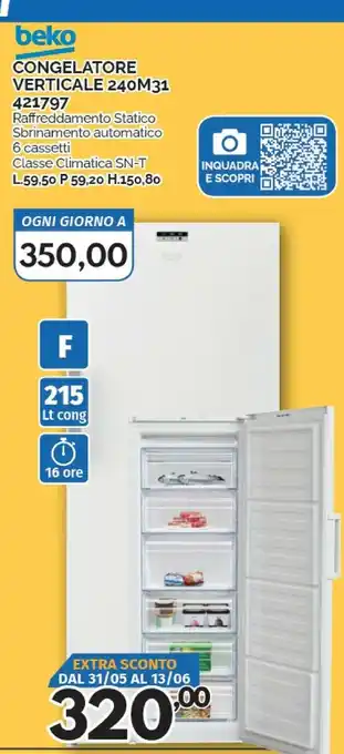 Orizzonte Beko Congelatori a pozzetto offerta