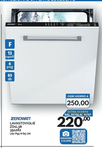 Orizzonte Zerowatt Lavastoviglie offerta