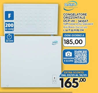 Orizzonte Daya Congelatori a pozzetto offerta