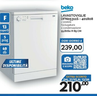 Orizzonte Beko Lavastoviglie offerta