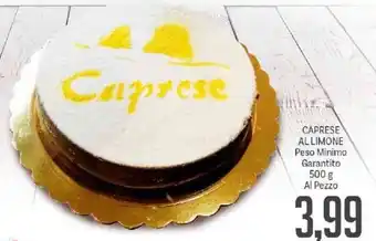 Supermercati Piccolo Caprese al Limone Peso Minimo Garantito 500 g offerta