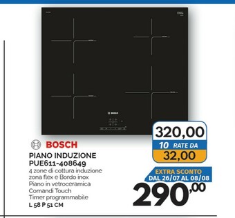 Orizzonte Bosch Piano cottura induzione offerta