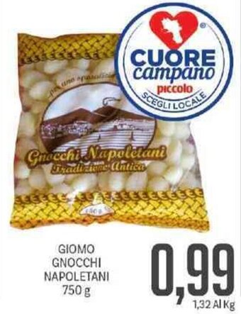 Supermercati Piccolo Giomo Gnocchi Napoletani 750 g offerta