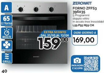 Orizzonte Zerowatt Forno elettrico offerta