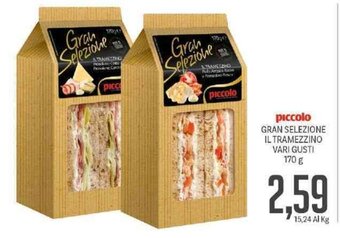 Supermercati Piccolo Piccolo Gran Selezione il Tramezzino vari gusti 170 g offerta