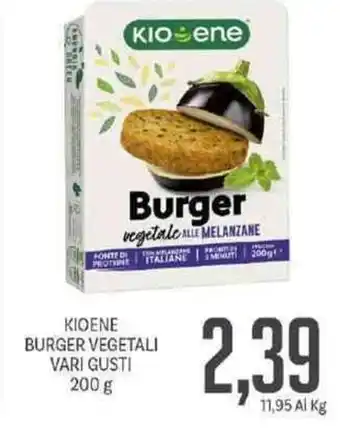 Supermercati Piccolo Kioene Burger Vegetali vari gusti 200 g offerta