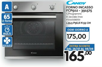 Orizzonte Candy Forno elettrico offerta