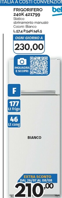 Orizzonte Beko Frigoriferi offerta