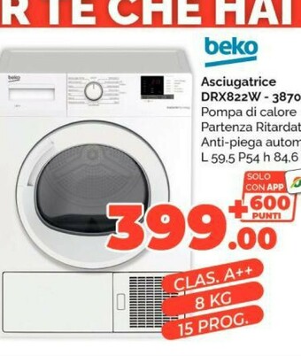 Orizzonte Beko Asciugatrice offerta