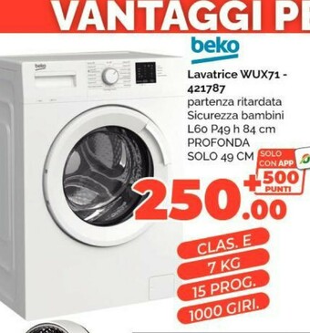 Orizzonte Beko Lavatrice offerta