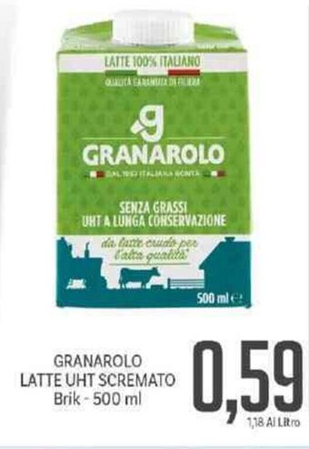 Supermercati Piccolo Granarolo Latte UHT Scremato Brik 500 ml offerta