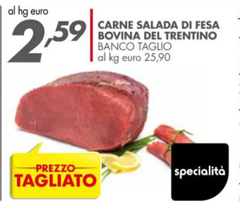 Italmark Carne Salada di Fesa Bovina del Trentino offerta