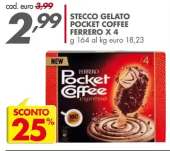 Ferrero Stecco Gelato Pocket Coffee x 4 g 164