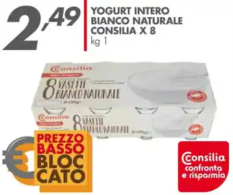 Italmark Consilia Yogurt Intero Bianco Naturale x 8 1 kg offerta