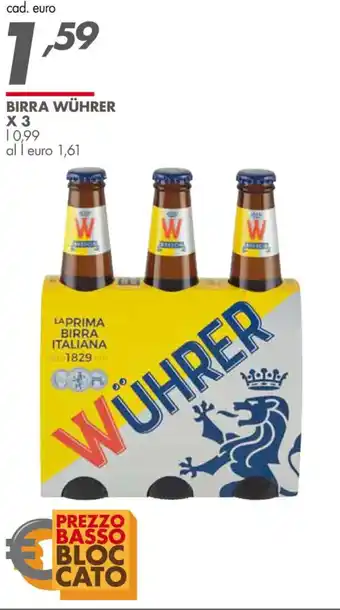 Italmark Wührer Birra x 3 offerta
