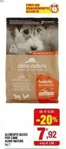 Iperal Almo Nature Alimento Secco Per Cane offerta