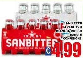 Vivo Supermercati Sanbittér Aperitivo Bianco/Rosso 10x10 cl offerta