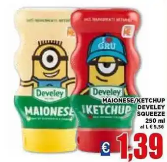 Vivo Supermercati Develey Squeeze Maionese/Ketchup 250 ml offerta