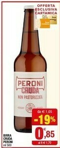 Iperal Peroni Birra Cruda offerta