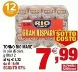 Iperal Rio Mare Tonno All'Olio Di Oliva 960 G(ml) offerta