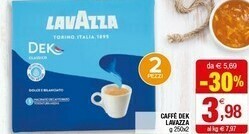 Iperal Lavazza Caffè Dek offerta
