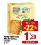 Iperal Mulino Bianco Fette Biscottate offerta